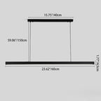Sleek Minimalist Long LED Pendant Light