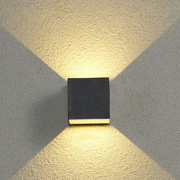 Premium Outdoor Waterproof LED Square Aluminum Wall Sconce