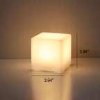Premium Geometric Battery-Powered Night Light Table Lamp