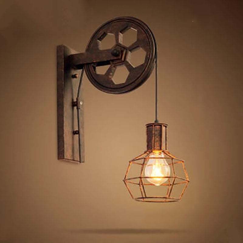 Industrial Vintage Iron Wall Sconce