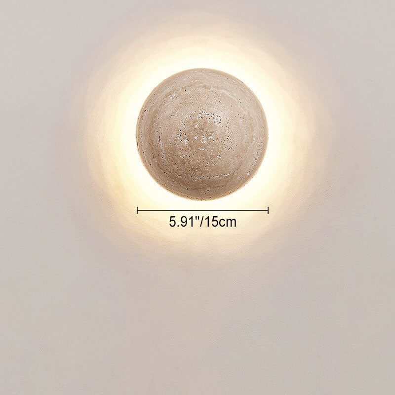 Travertine Wabi-Sabi LED Wall Sconce
