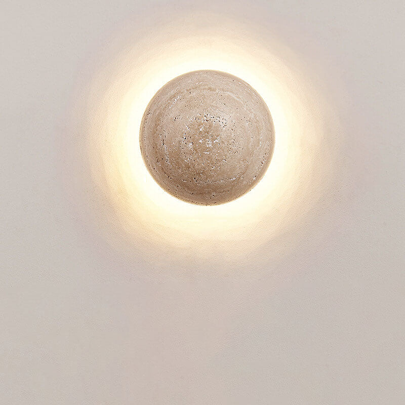 Travertine Wabi-Sabi LED Wall Sconce