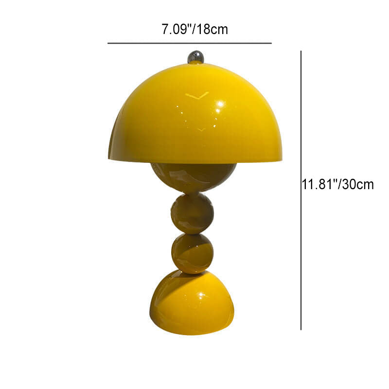 Nordic Mushroom 1-Light Round Table Lamp