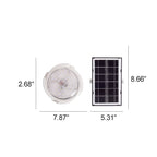 Premium Round Solar LED Flush Mount Light with Remote