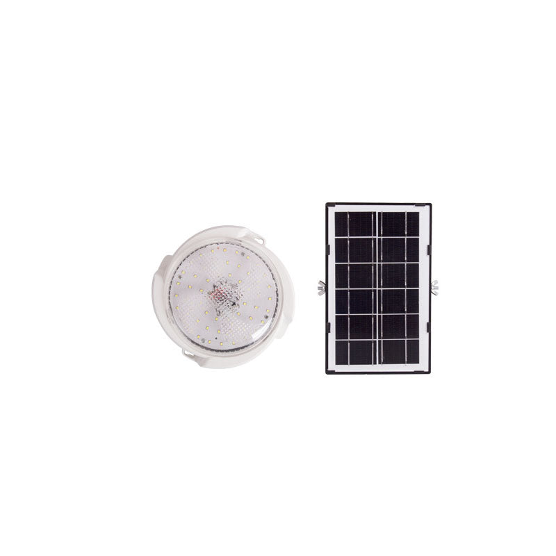 Premium Round Solar LED Flush Mount Light with Remote
