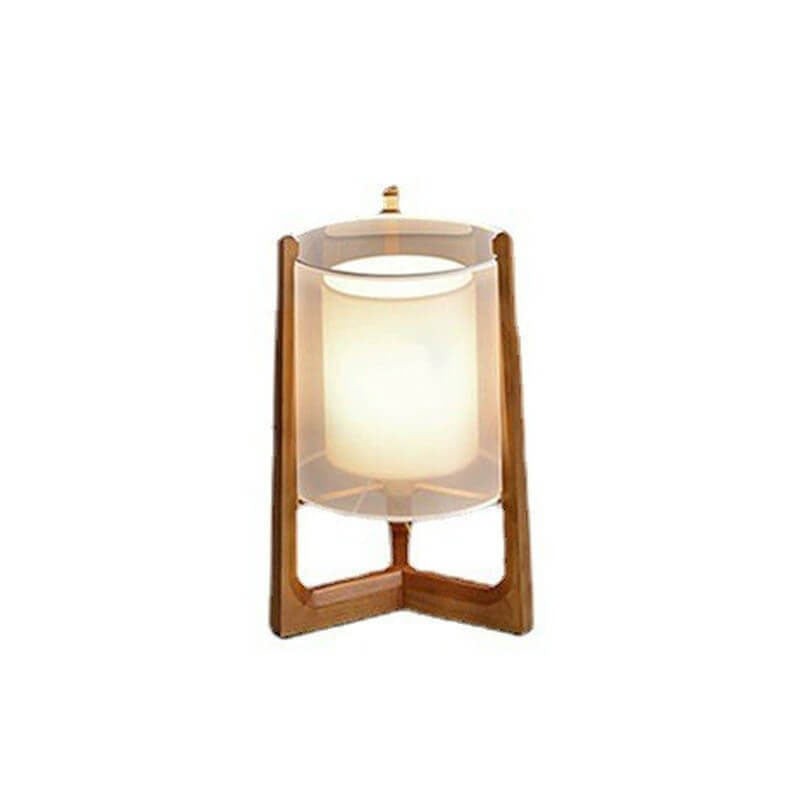 Minimalist Solid Wood Fabric Floor Lamp - Japanese Design, 1-Light