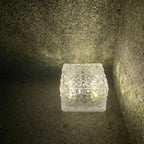 Premium Solar LED Ice Brick Outdoor Light - Modern ABS