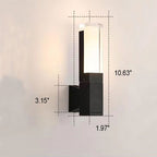 Modern Waterproof Rectangular LED Wall Sconce