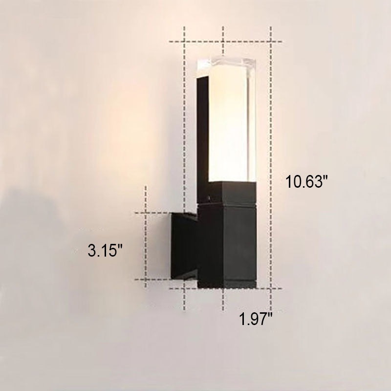 Modern Waterproof Rectangular LED Wall Sconce