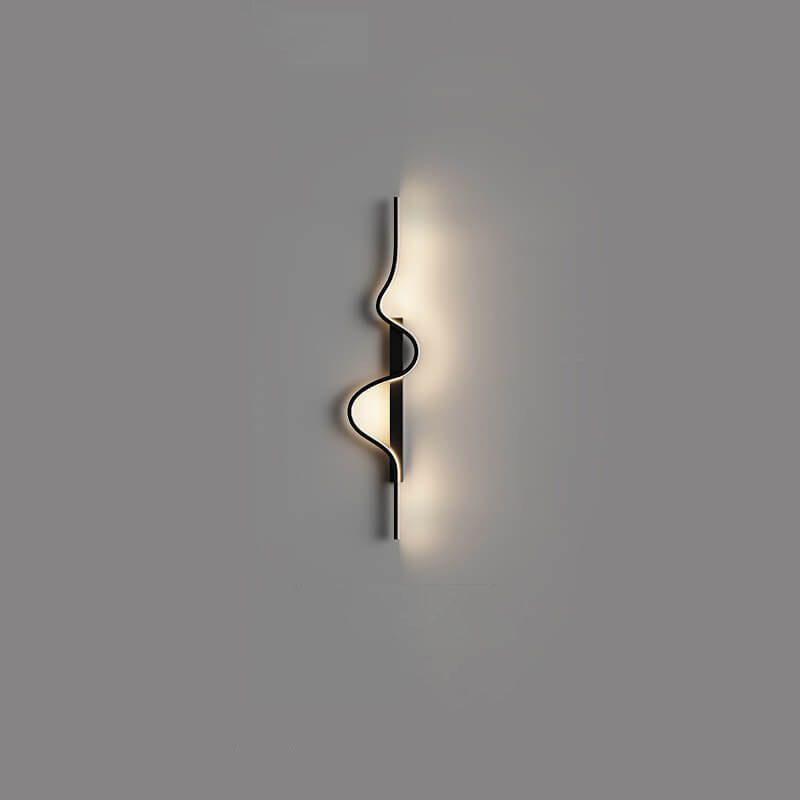 Aluminum Long Wave LED Wall Sconce