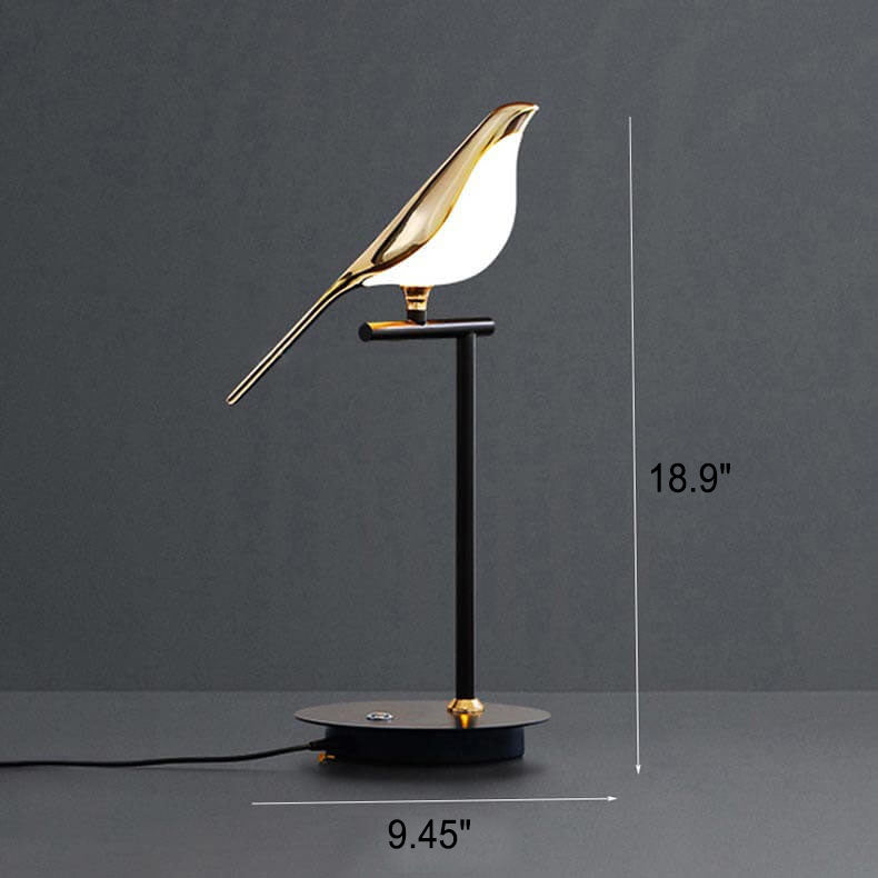 Nordic Minimalist LED Table Lamp - Magpie Bird Design