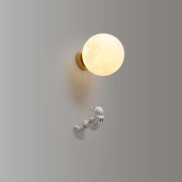 Modern Astronaut Orb Wall Sconce