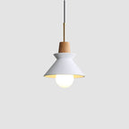 Nordic Minimalist Macaron Wood and Cement Pendant Light