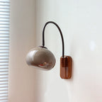 European Glass & Wood 1-Light Wall Sconce