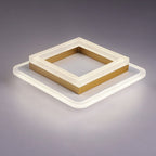 Nordic Acrylic LED Flush Mount Ceiling Light - Square & Circle Design