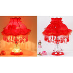 Elegant European Glass Table Lamp - 1-Light Wedding Design