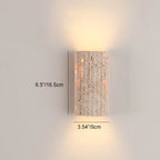 Travertine Semicircle LED Sconce