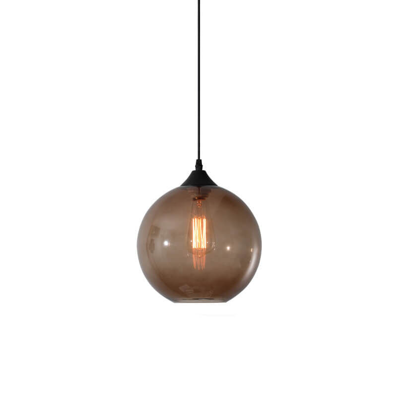 Premium Nordic Minimalist Round Glass Pendant Light - 1-Light