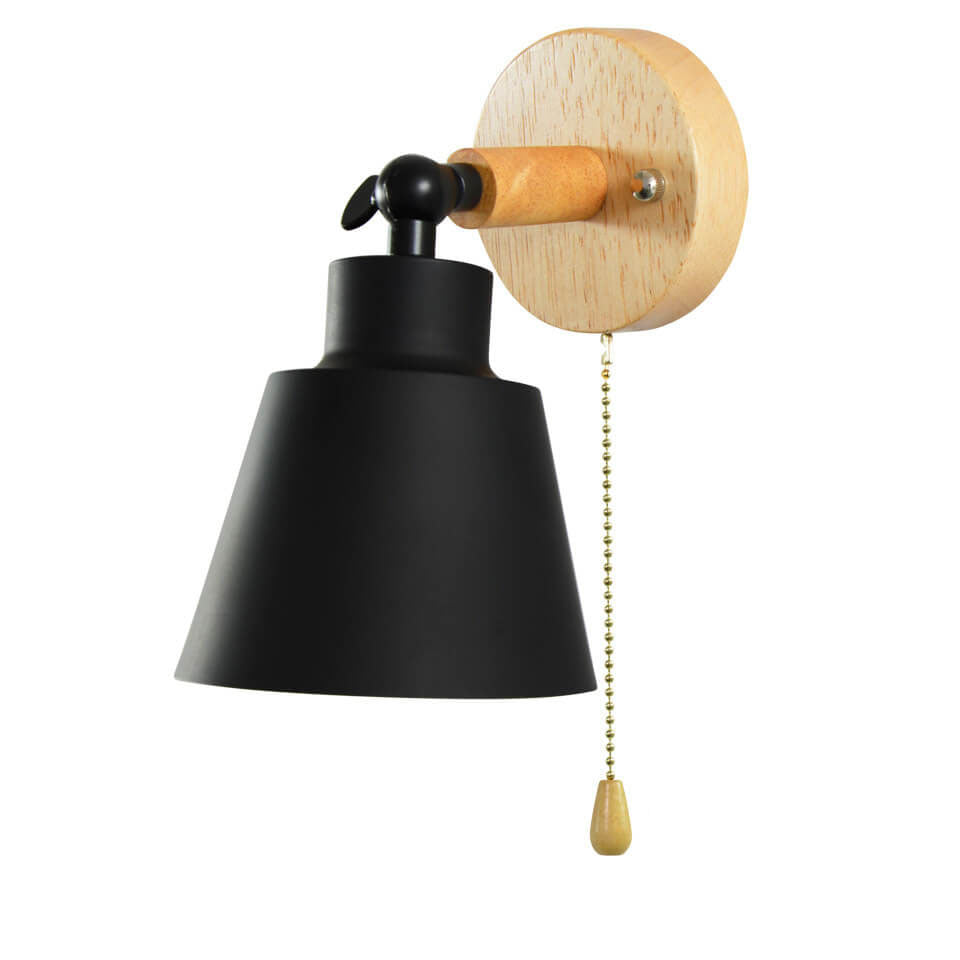Nordic Rotatable Wood Wall Sconce
