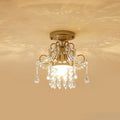Elegant Crystal Flower Semi-Flush Mount Ceiling Light - 1/3 Light Options