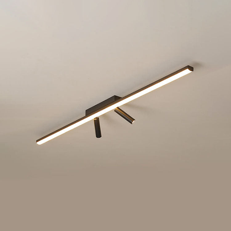 Nordic Minimalist LED Flush Mount Ceiling Light - Acrylic Long Strip Spotlight
