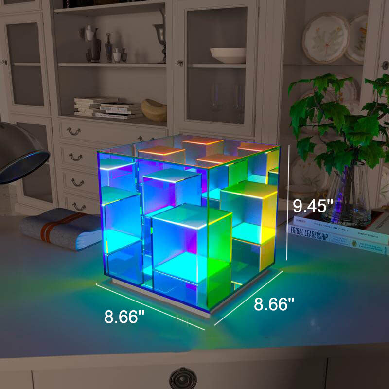 RGB Acrylic Rubik's Cube LED Table Lamp