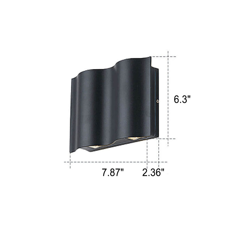 Contemporary Waterproof LED Outdoor Wall Sconce