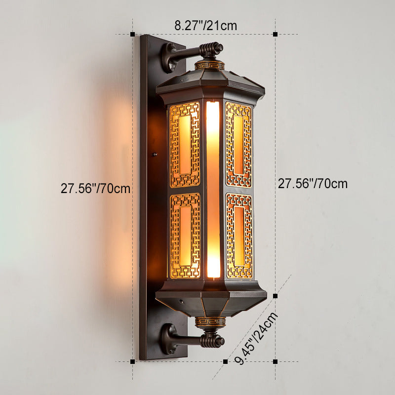 Premium Waterproof Aluminum and Glass Wall Sconce Lamp