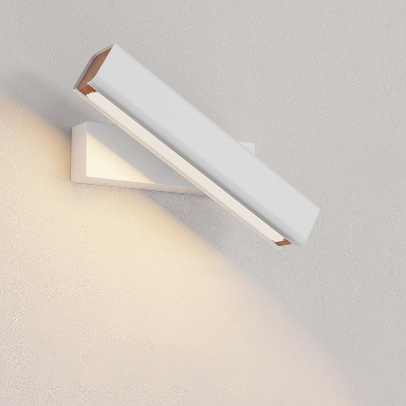 Rotatable LED Aluminum & Wood Sconce