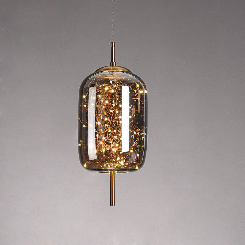 Scandinavian Oval Glass Pendant