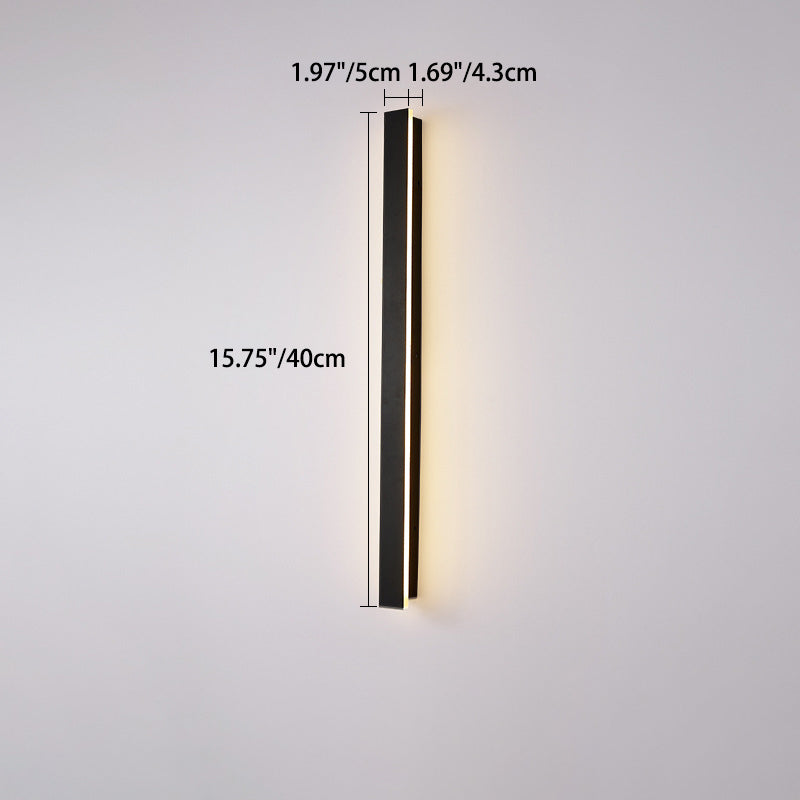 Premium Minimalist Rectangular LED Wall Sconce - Aluminum