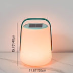 Premium Solar Waterproof Leather Cylinder Lantern