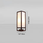 Premium Rectangular Parchment Wood Floor Lamp - 1-Light Design for Entertainment Spaces