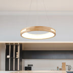 Log Circle LED Island Chandelier