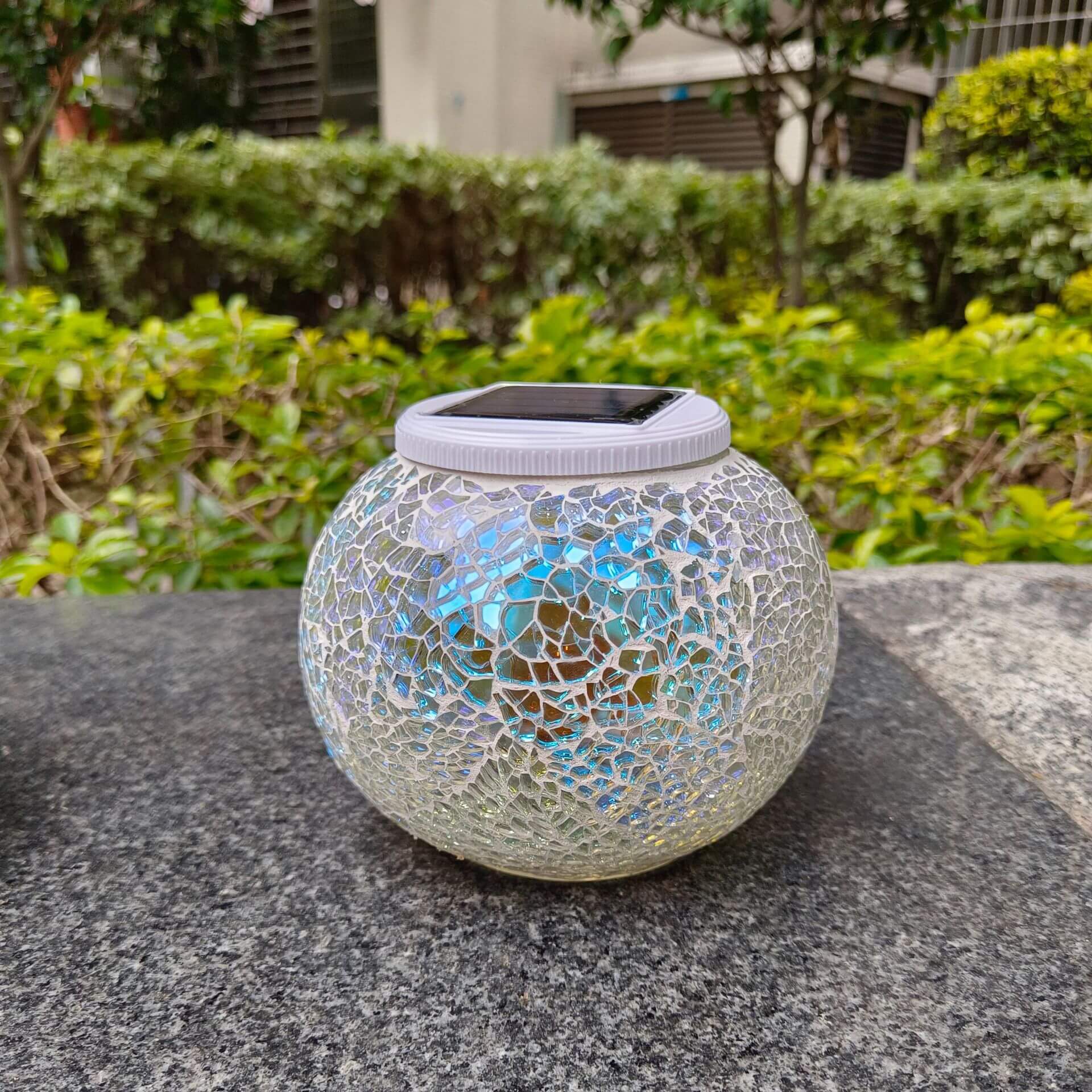 Premium Stained Glass Solar LED Outdoor Garden Light