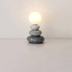 Contemporary Pebble Ceramic USB LED Table Lamp