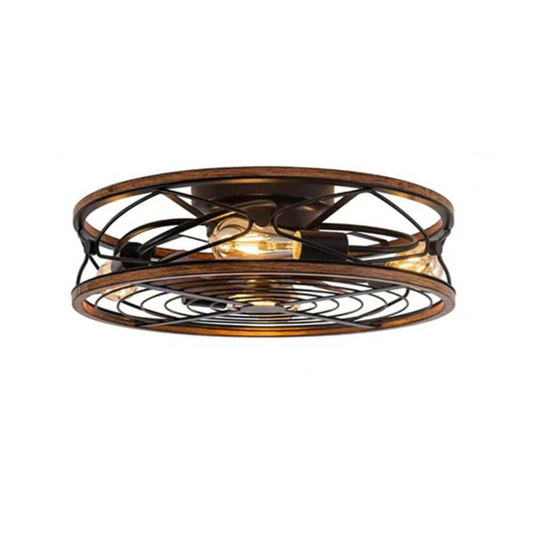 Industrial 4-Light Iron Ceiling Fan