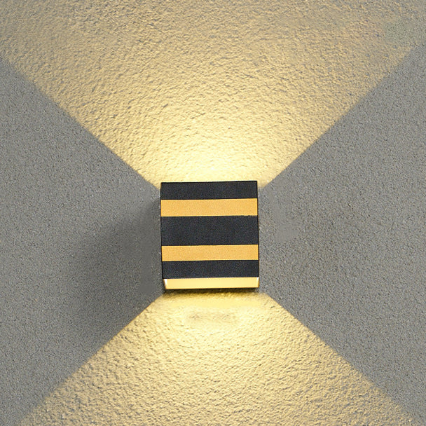 Premium Outdoor Waterproof LED Square Aluminum Wall Sconce