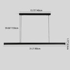 Sleek Minimalist Long LED Pendant Light