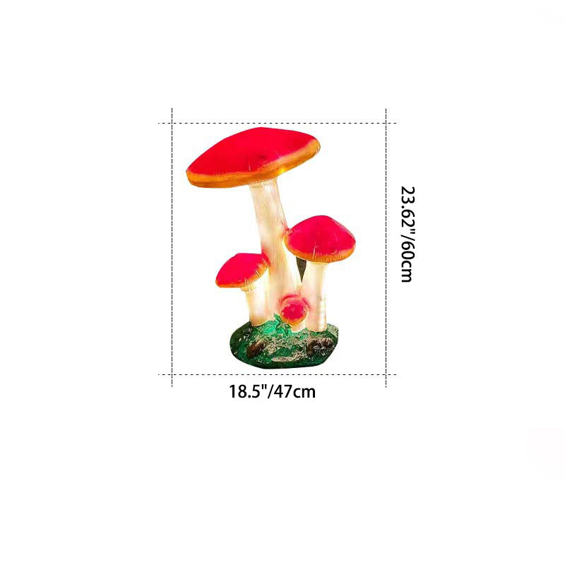 Premium Art Deco Solar LED Mushroom Outdoor Light