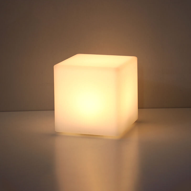Premium Geometric Battery-Powered Night Light Table Lamp