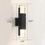 Modern Waterproof Rectangular LED Wall Sconce