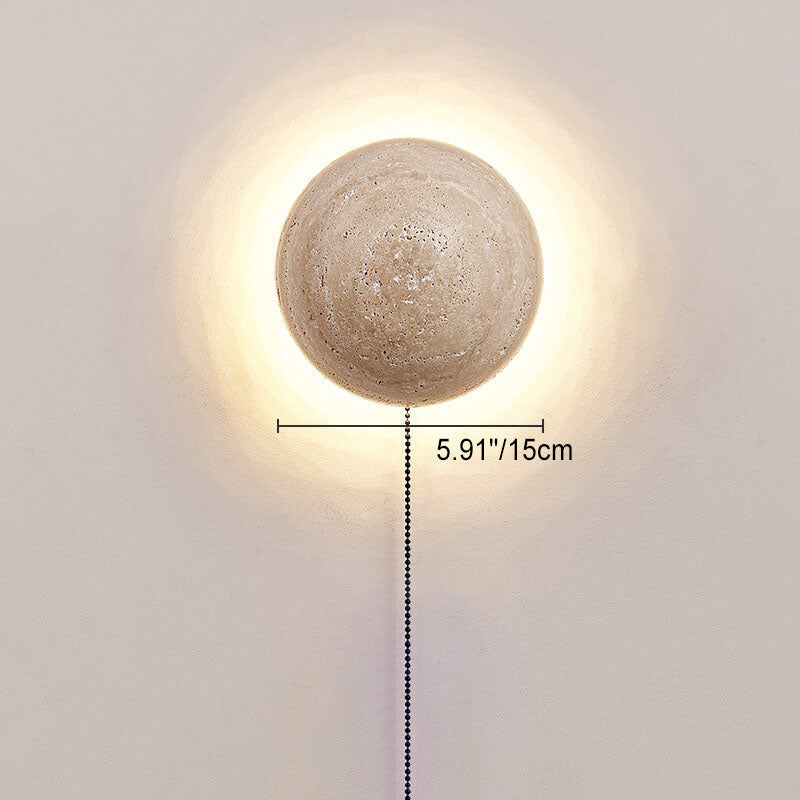 Travertine Wabi-Sabi LED Wall Sconce