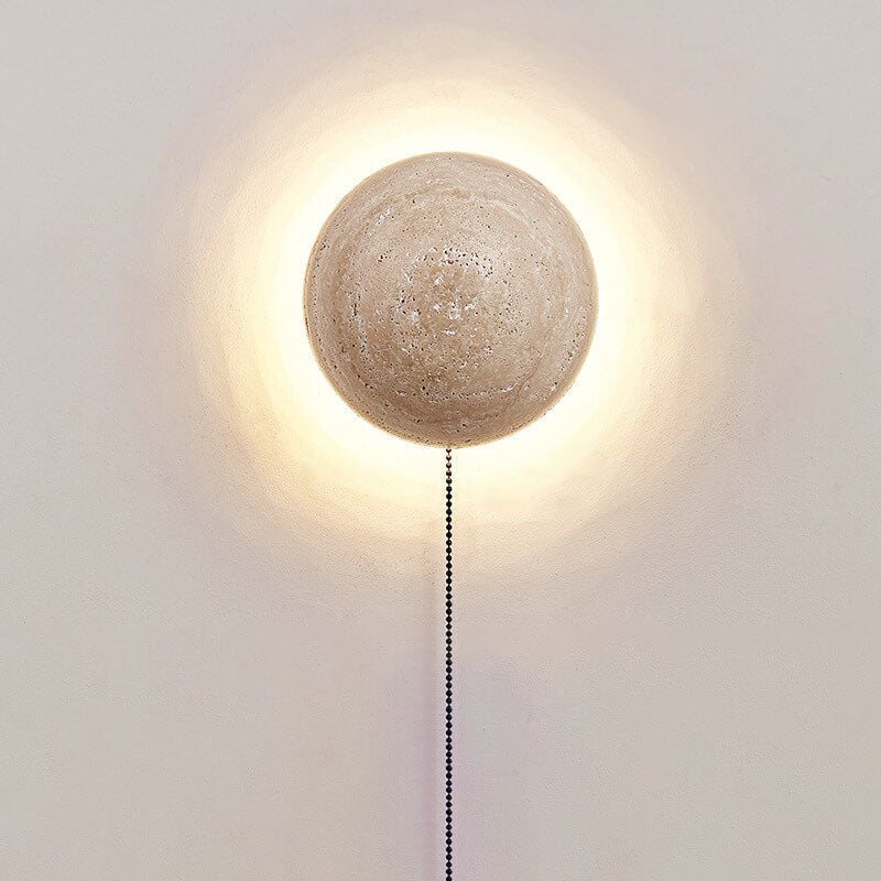 Travertine Wabi-Sabi LED Wall Sconce
