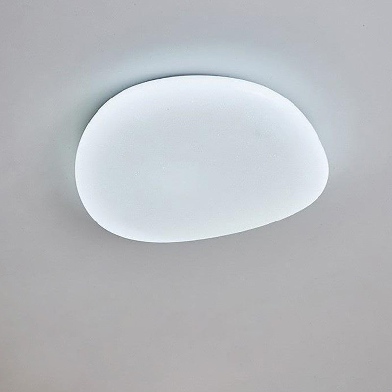 Minimalist Pebble Acrylic LED Flush Mount Ceiling Light for Bedroom