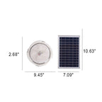 Premium Round Solar LED Flush Mount Light with Remote