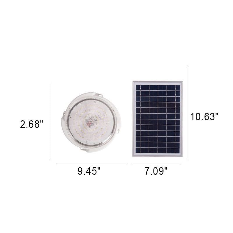 Premium Round Solar LED Flush Mount Light with Remote