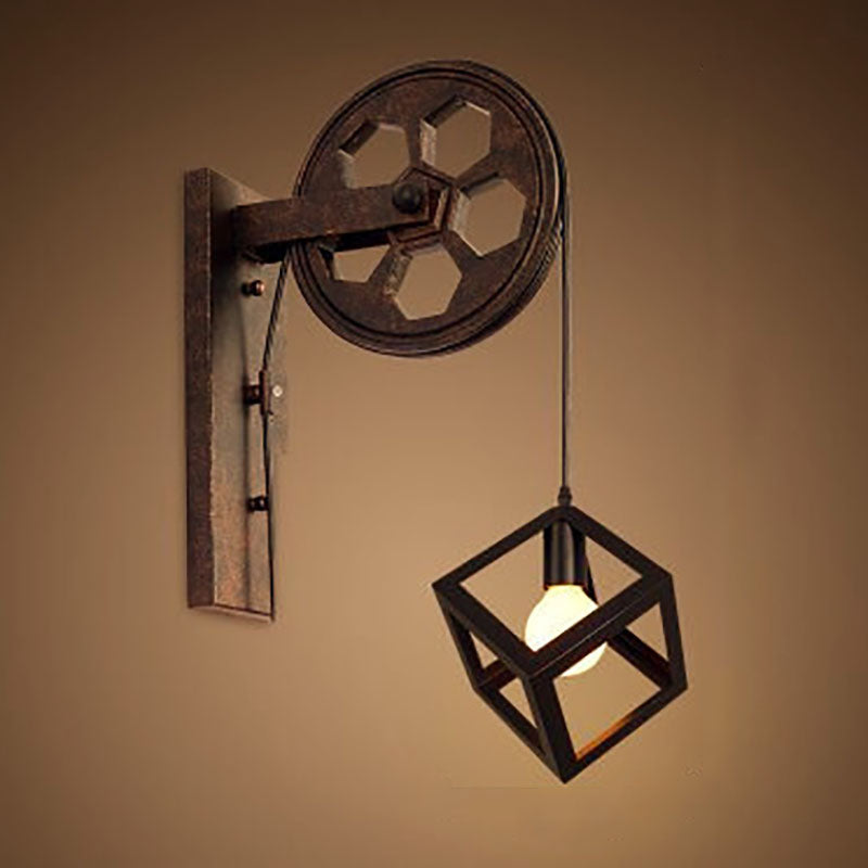 Industrial Vintage Iron Wall Sconce