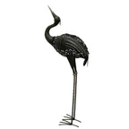 Modern Iron Crane LED Solar Waterproof Outdoor Landscape