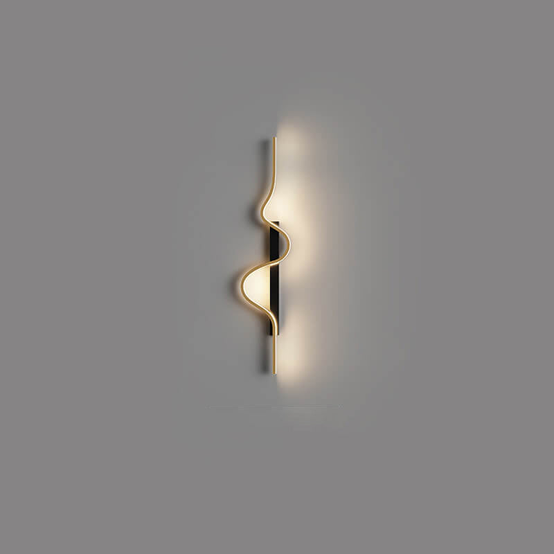 Aluminum Long Wave LED Wall Sconce
